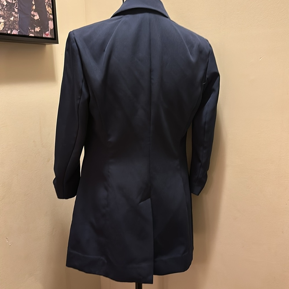 EUC INC ruched sleeve blazer with shoulder pads - Picture 5 of 5